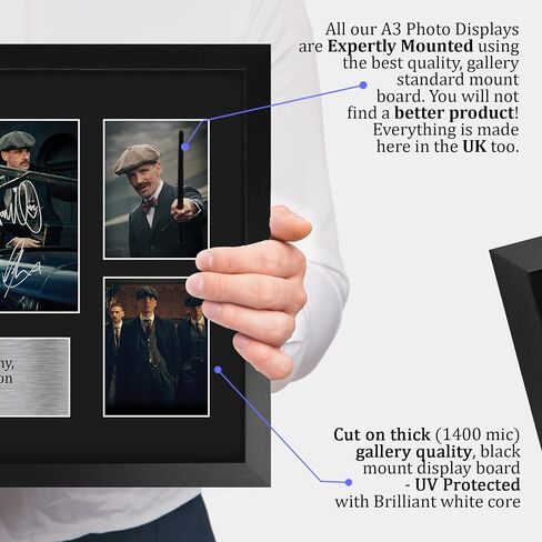 HWC Trading Cillian Murphy Paul Anderson & Joe Cole Peaky Blinders Tommy, Arthur & John 16 x 12 inch (A3) Printed Gifts Signed Autograph Picture for TV Show Fans - 16" x 12" Framed in Kuwait