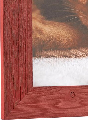 إطار صورة خشبي ArtToFrames مقاس 10x10 بوصة من خشب البارنوود الأحمر المستصلح الحقيقي مقاس 2.5 بوصة، WOMRFB-250-BRD-10x10 in Kuwait