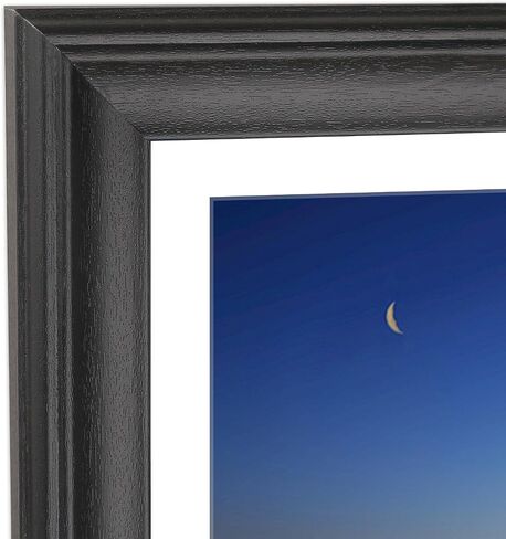 23x29 Picture Frame Solid Wood Black, Display 21"x27" (With mat) or 23"x29" (Without mat) Photos, Poster, Painting,Puzzles (X23B2329W2127) in Saudi Arabia