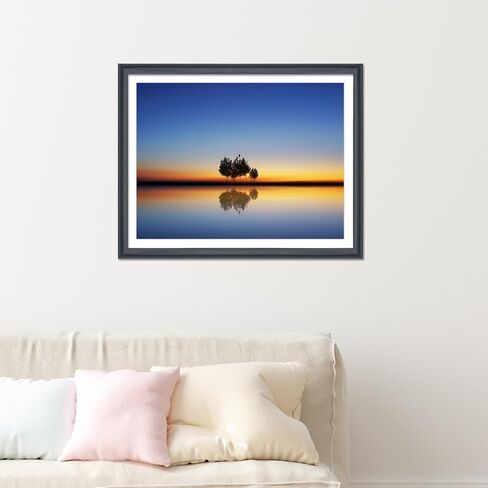 23x29 Picture Frame Solid Wood Black, Display 21"x27" (With mat) or 23"x29" (Without mat) Photos, Poster, Painting,Puzzles (X23B2329W2127) in Saudi Arabia