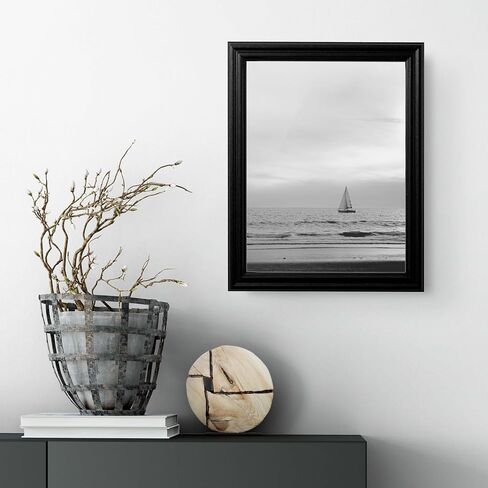 24x30 Black Picture Frame .75" Inch Wide - Handmade Solid Wood Frames with Preinstalled Hangers and UV Blocking Plexiglass Frames in Saudi Arabia