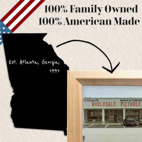 24x30 Black Picture Frame .75" Inch Wide - Handmade Solid Wood Frames with Preinstalled Hangers and UV Blocking Plexiglass Frames in Saudi Arabia