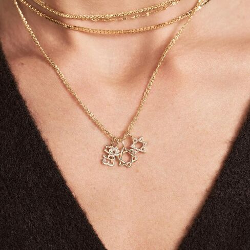 Gelin Star of David Pendant in 10K Solid Gold in Kuwait
