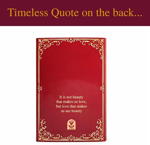 Beauty and the Beast Inspired Book-Shaped Ceramic Vase – Decorative Floral Vase for Home & Bookshelf Décor, Unique in Kuwait
