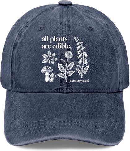 All Plants are Edibles Some Only-Once Hats for Mens Classic Washed Distressed in Kuwait