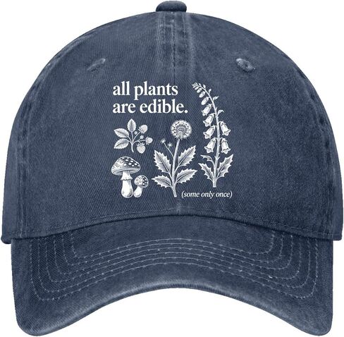 All Plants are Edibles Some Only-Once Hats for Mens Classic Washed Distressed in Kuwait