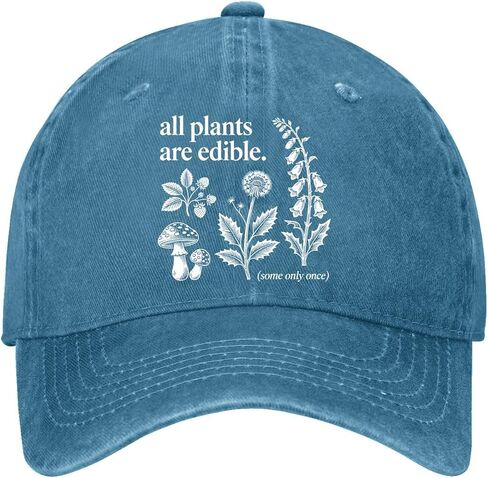 All Plants are Edibles Some Only-Once Hats for Mens Classic Washed Distressed in Kuwait