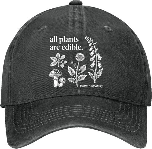 All Plants are Edibles Some Only-Once Hats for Mens Classic Washed Distressed in Kuwait