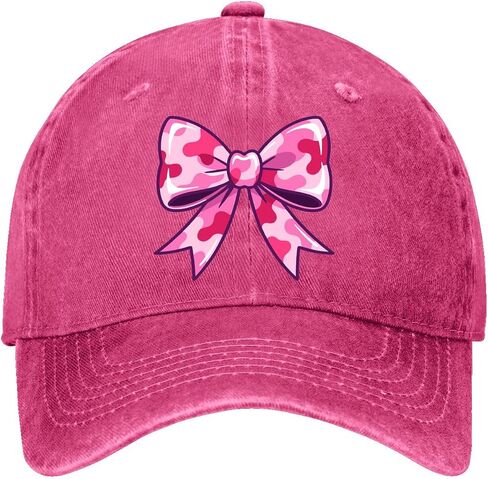 Camo-Bow camouflages Cute Coquettes Hat for Womens Trendy Washed Distressed in Kuwait