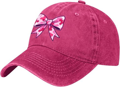 Camo-Bow camouflages Cute Coquettes Hat for Womens Trendy Washed Distressed in Kuwait