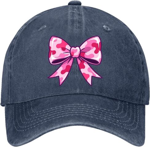 Camo-Bow camouflages Cute Coquettes Hat for Womens Trendy Washed Distressed in Kuwait