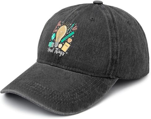 You Can Do You Can Doing Hard Things Hats for Womens Vintage Washed Distressed in Kuwait