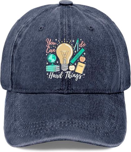 You Can Do You Can Doing Hard Things Hats for Womens Vintage Washed Distressed in Kuwait
