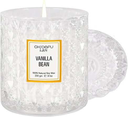 شمعة معطرة بالزيت العطري الطبيعي للفنادق، هدايا شموع الصويا المعطرة الفاخرة، معطرة للغاية، 8.1 أونصة، مزيج فريد لتعزيز النوم وتخفيف التوتر in Kuwait