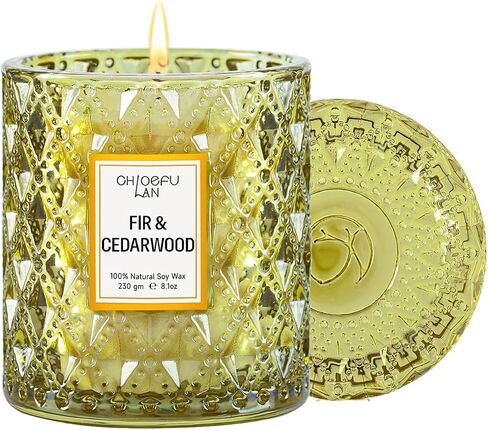شمعة معطرة بالزيت العطري الطبيعي للفنادق، هدايا شموع الصويا المعطرة الفاخرة، معطرة للغاية، 8.1 أونصة، مزيج فريد لتعزيز النوم وتخفيف التوتر in Kuwait