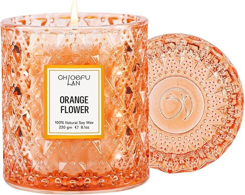 شمعة معطرة بالزيت العطري الطبيعي للفنادق، هدايا شموع الصويا المعطرة الفاخرة، معطرة للغاية، 8.1 أونصة، مزيج فريد لتعزيز النوم وتخفيف التوتر in Kuwait