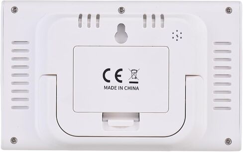 ساعة رقمية لاسلكية من AUNMAS، شاشة LCD كبيرة مقاس 4.3 بوصة مع توقعات الطقس، مراقب رطوبة درجة الحرارة في الأماكن المغلقة والخارجية، تعمل بالبطارية للتخييم في المكتب المنزلي in Kuwait