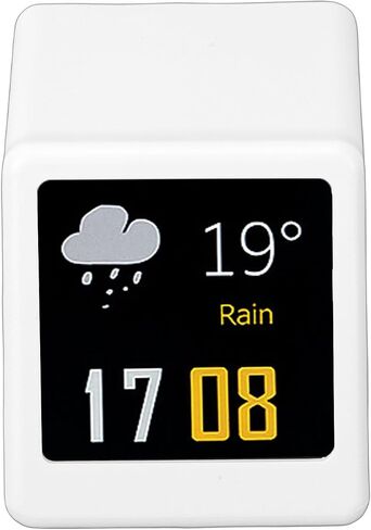 1.54 Inch Smart Weather Display Clock, LED Dynamic Desktop Clock, No App Needed Digital Clocks with GIF Support & WiFi, Ideal for Office & Car in Kuwait