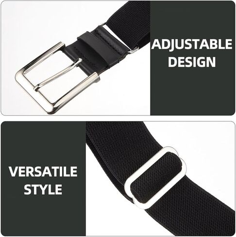 2pcs Adjustable Stretch Baseball Belt Softball Girdle Elastic Waistband for Men Women Youth Outdoor Sports Black in Kuwait
