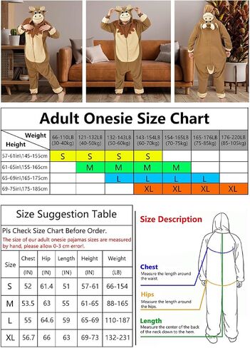 ANACOSPLAYONE Adult Onesie Cosplay Costume Cosplay Halloween Christmas Pajamas Women Men in Kuwait