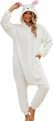 Unisex Adult Halloween Costumes, Animal Onesie Pajamas Cosplay Party Costume Sleepwear Homewear in Saudi Arabia