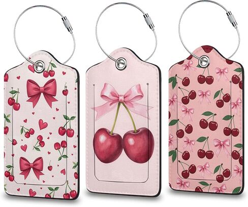 Funny Dog Luggage Tag for Suitcase, Privacy Cover ID Label with Stainless Steel Loop and Address Card for Travel Bag Suitcase Backpack, 3 Pack in Saudi Arabia