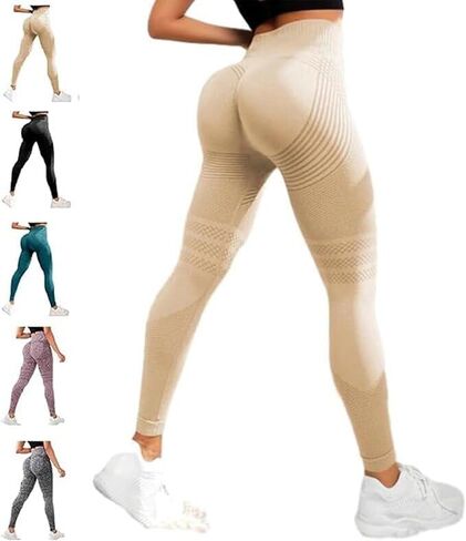 3D Cellulite Leggings Compression,High Waist 3D Anti Cellulite Leggings for Women, Slimming Workout Yoga Pants in Saudi Arabia