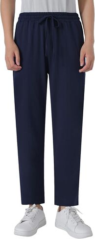 Weintee Women's Petite Cotton Knit Casual Pull On Ankle Length Pants in Kuwait