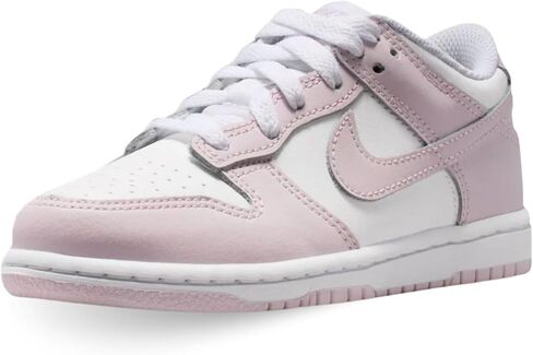 حذاء Nike Dunk Low للأطفال الصغار (أبيض/بنفسجي فاتح/بنفسجي فاتح) in Kuwait