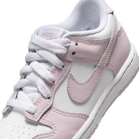 حذاء Nike Dunk Low للأطفال الصغار (أبيض/بنفسجي فاتح/بنفسجي فاتح) in Kuwait