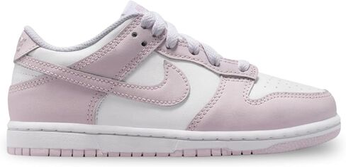 حذاء Nike Dunk Low للأطفال الصغار (أبيض/بنفسجي فاتح/بنفسجي فاتح) in Kuwait