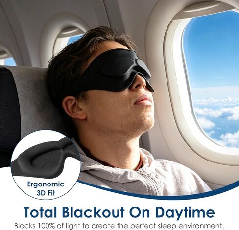 Sleep Masks Designed to Relief Dry Eyes, Upgraded 3D Silicone Moisture Chamber Glasses for Dry Eyes Relief, Hydrating Sleep Goggles for CPAP Users in Saudi Arabia