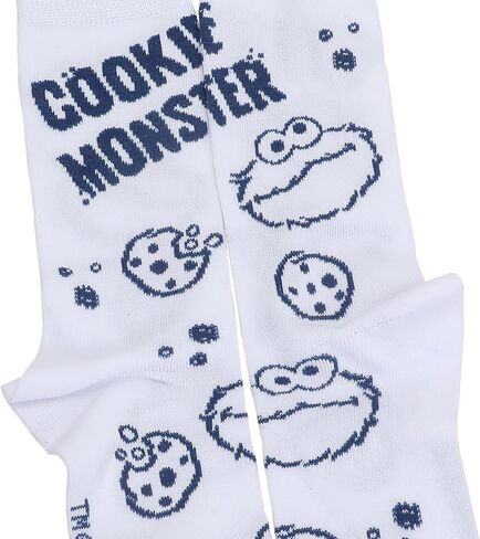 جوارب Bioworld Sesame Street Cookie Monster Character للرجال كاجوال (عبوة من 5 قطع) in Kuwait