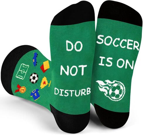 Dealswin Funny Socks for Men, Do Not Disturb Novelty Socks for Game Day, Soccer Season Gifts for Husband Dad Football Fans in Saudi Arabia