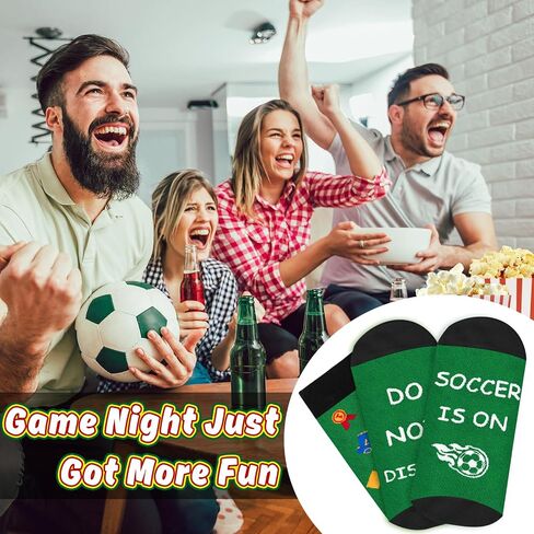 Dealswin Funny Socks for Men, Do Not Disturb Novelty Socks for Game Day, Soccer Season Gifts for Husband Dad Football Fans in Saudi Arabia