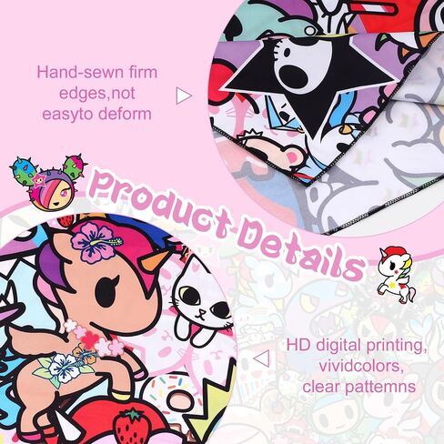 tokidoki Official Unicorno Tapestry Wall Hanging, 3x5ft Party Photography Backdrop Decorations for Living Room Bedroom Home, Cartoon Birthday Party Supplies Banner Tablecloth Beach Throws(signature) in Saudi Arabia