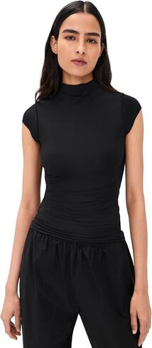 Reese Mock Neck Top - Tangerine in Saudi Arabia