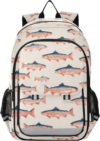 Fisyme Sports Motocross Motorcycles School Backpack Laptop Backpack Bags Bookbag Travel Casual Computer Notebooks Daypack in Kuwait