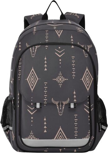 Fisyme Sports Motocross Motorcycles School Backpack Laptop Backpack Bags Bookbag Travel Casual Computer Notebooks Daypack in Kuwait