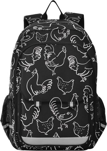 Fisyme Sports Motocross Motorcycles School Backpack Laptop Backpack Bags Bookbag Travel Casual Computer Notebooks Daypack in Kuwait