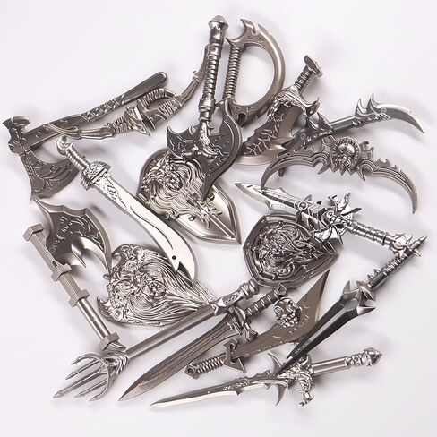 23Pcs Medieval Knight Weapon Package Accessories Set, Medieval Weapon Set Includes Bow Sword Knife Shield, MOC Bricks Parts Suitable for Mini Figures in Saudi Arabia