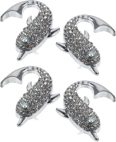 VALICLUD 4pcs Dolphin Cabinet Knobs with Screws Drawer Handles for ’s Room Furniture Door Pulls Decorative Dresser Closet Hardware in Kuwait