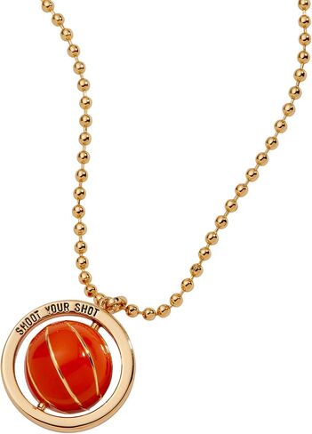 قلادة Alex and Ani لكرة السلة الدوارة، من النحاس الذهبي اللامع in Kuwait