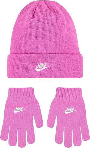 Nike Kids Grade School Futura Club Beanie Hat & Gloves Set Youth Boys Girls in Kuwait