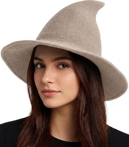 Witch Hat Halloween Costume Accessory for Women Adults, Black Witch Hat for Halloween Party Cosplay Dress Up in Saudi Arabia
