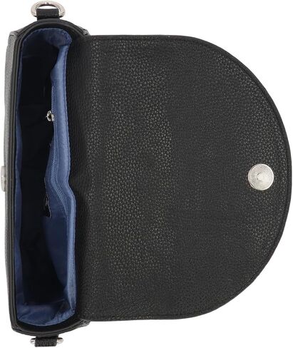 Nautica Delray Flap Crossbody Purse Womens Shoulder Bag, Magnetic Snap Closure Pocket, Small Travel Handbag, Adjustable Strap, Black in Kuwait