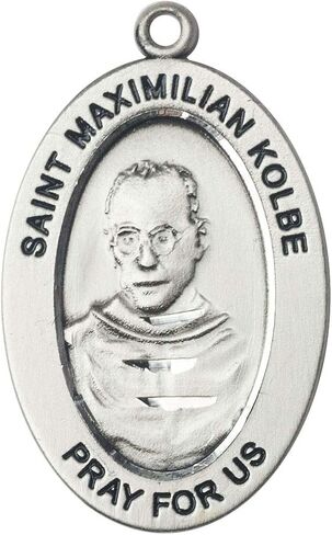 Sterling Silver St. Maximilian Kolbe Pendant in Kuwait