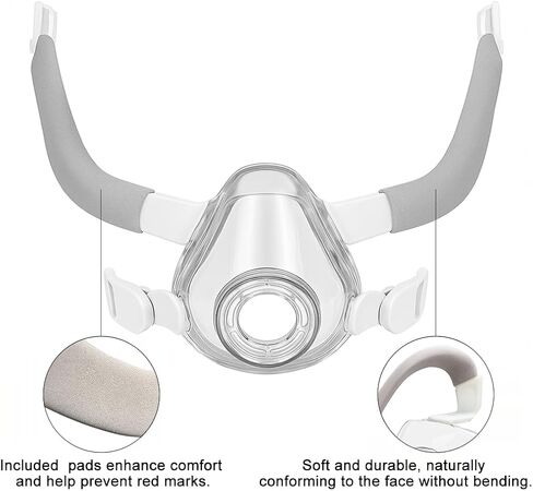 Replacement F20 Frame Compatible with F20 Airtouch and Airfit Mask,Includes Frame+2 Clips+Strap Covers- Snug Fit, Comfortable & Durable - One Size Fits All in Saudi Arabia