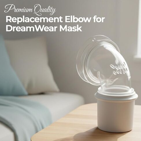 Replacement Elbow/Swivel for DreamWear Nasal CPAP Mask, Secure & Streamlined for Comfort and Quiet Sleep, Compatible with DreamWear and DreamWisp in Saudi Arabia
