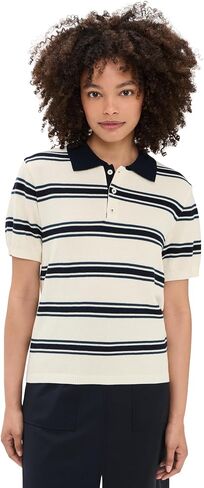 Women's Multi Striped Polo Knit in Saudi Arabia